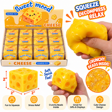 Crunchy Cheese Squishy – 2” MSS38